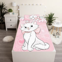 Parure de lit marie cat  Pink heart 2pcs 140x200+50x70cm