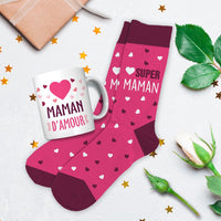 COFFRET MUG +CHAUSSETTE MAMAN D'AMOUR - Exo'Touch