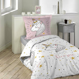 PARURE 2 P. 140 x 200 CM Licorne LILIROSE - Exo'Touch