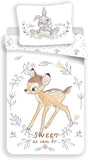 Bambi Disney - Housse de Couette Enfant 140x200cm - Parure de lit Coton - Exo'Touch
