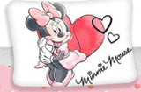 Disney Minnie White Parure de lit Coton Housse de Couette lit 1 Place taie 70x90cm - Exo'Touch