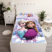 HOUSSE DE COUETTE FROZEN LA REINE DES NEIGES  140x200cm+50x70cm - Exo'Touch